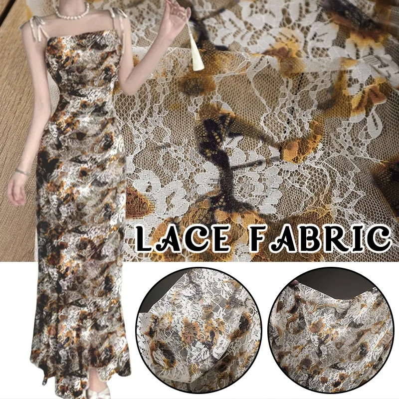 Sewing Batik Fabric - 50Cm Retro French Lace Print Cotton