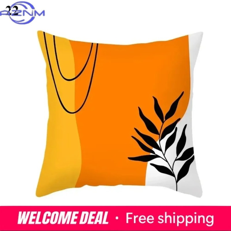 Boho Orange Abstract Cushion C - Century Textile & Sewing Supply Avenue C North Saskatoon Sk recension och pris