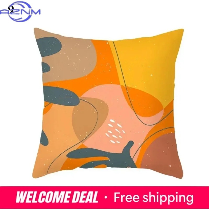 Boho Orange Abstract Cushion C - Century Textile & Sewing Supply Avenue C North Saskatoon Sk recension och pris