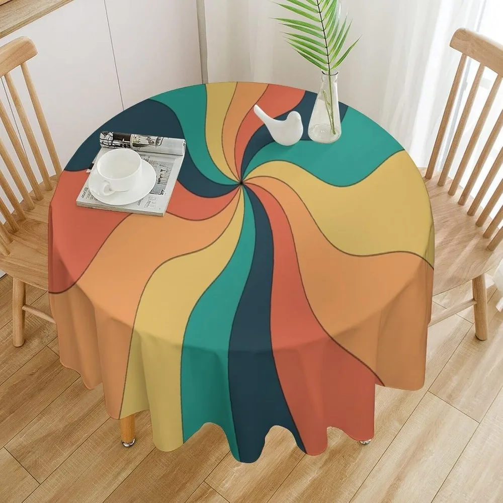 Retro Groovy Swirl Round Table - Century Textile & Sewing Supply Avenue C North Saskatoon Sk recension och pris