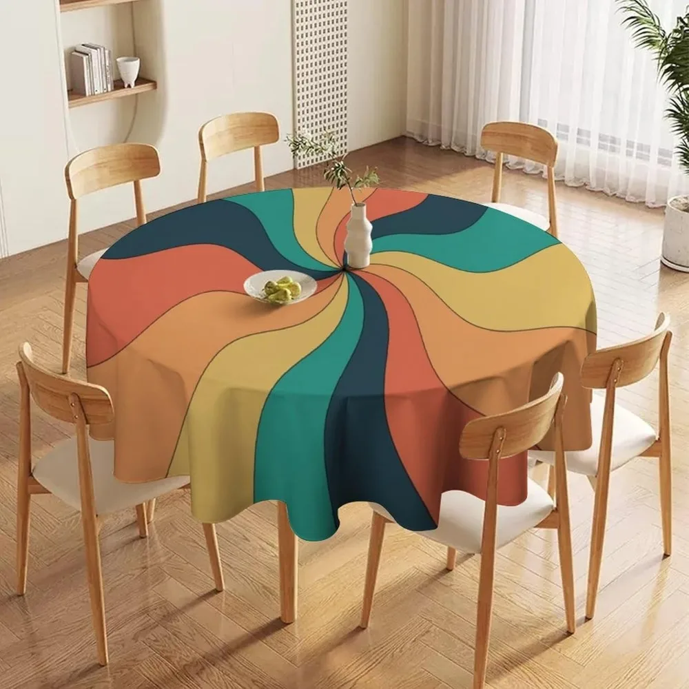 Retro Groovy Swirl Round Table - Century Textile & Sewing Supply Avenue C North Saskatoon Sk recension och pris