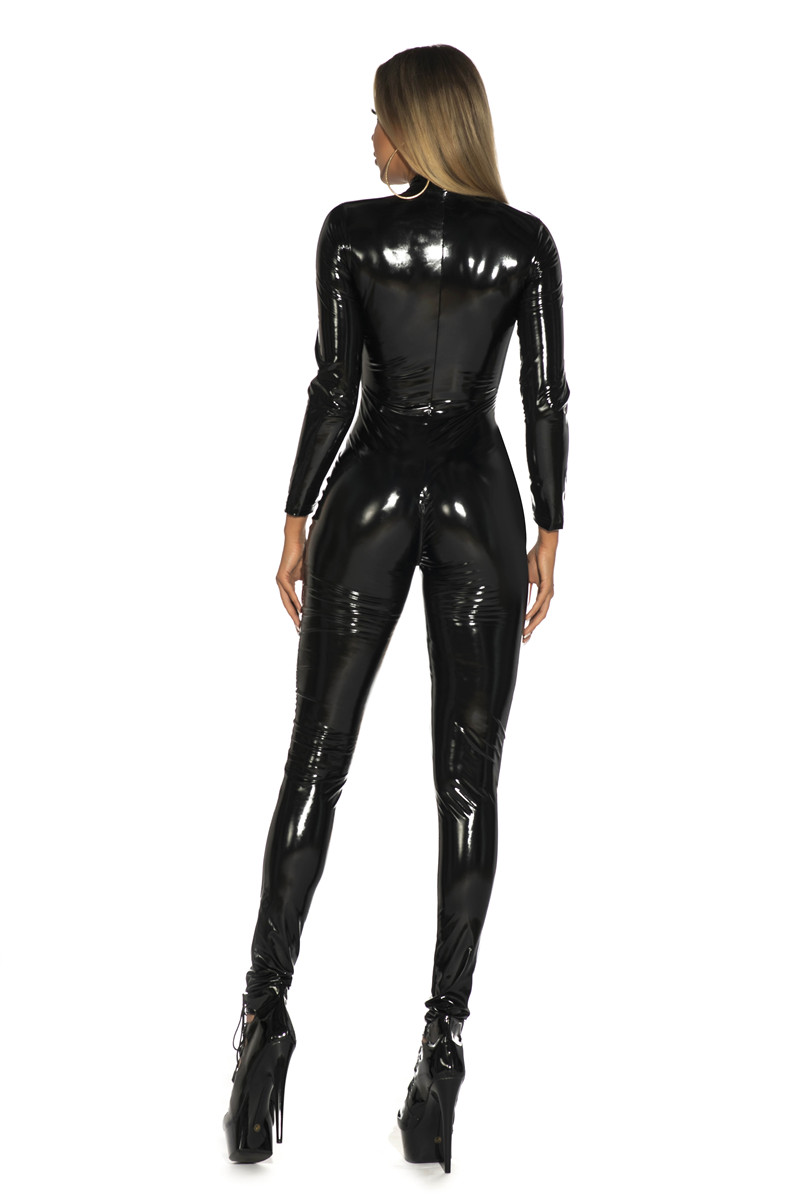 Women Sexy Shiny PU Faux Leath - Sewing Latex recension och pris