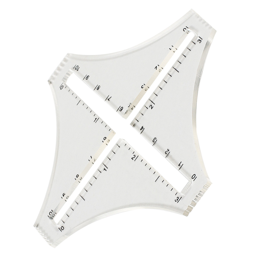 Transparent Knitting Density R - Sewing Gauge Ruler recension och pris