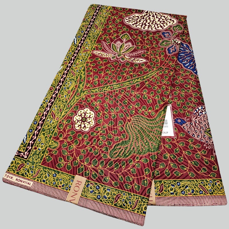 46Inch * 6Yards Green Leaves P - Sewing Batik Fabric recension och pris