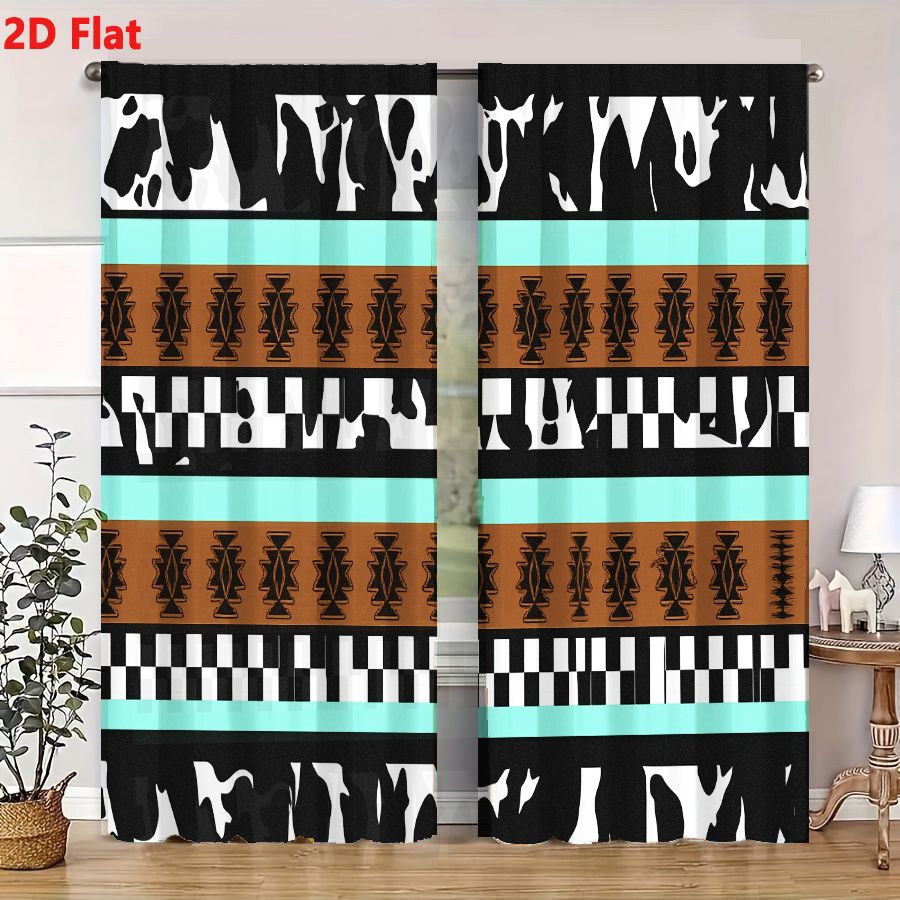 2Pcs Curtains 2D Flat Geometri - Century Textile & Sewing Supply Avenue C North Saskatoon Sk recension och pris