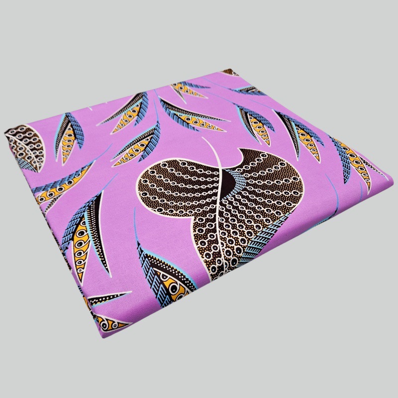46Inch * 6Yards Purple African - Sewing Batik Fabric recension och pris