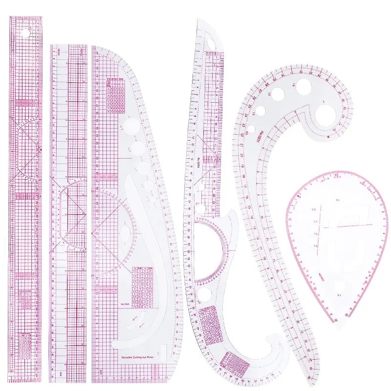 6PCS French Curve Ruler Soft P - Sewing Gauge Ruler recension och pris