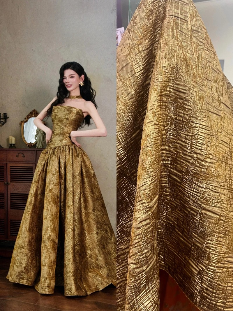 Bronze Brown Textured Irregula - Vintage Sewing Textile recension och pris
